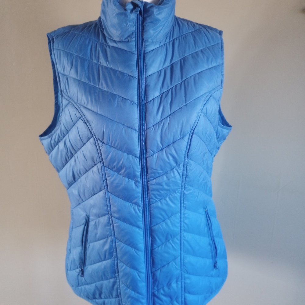 Women's Tek Gear Lightweight Puffer Vest, Light Blue, Large